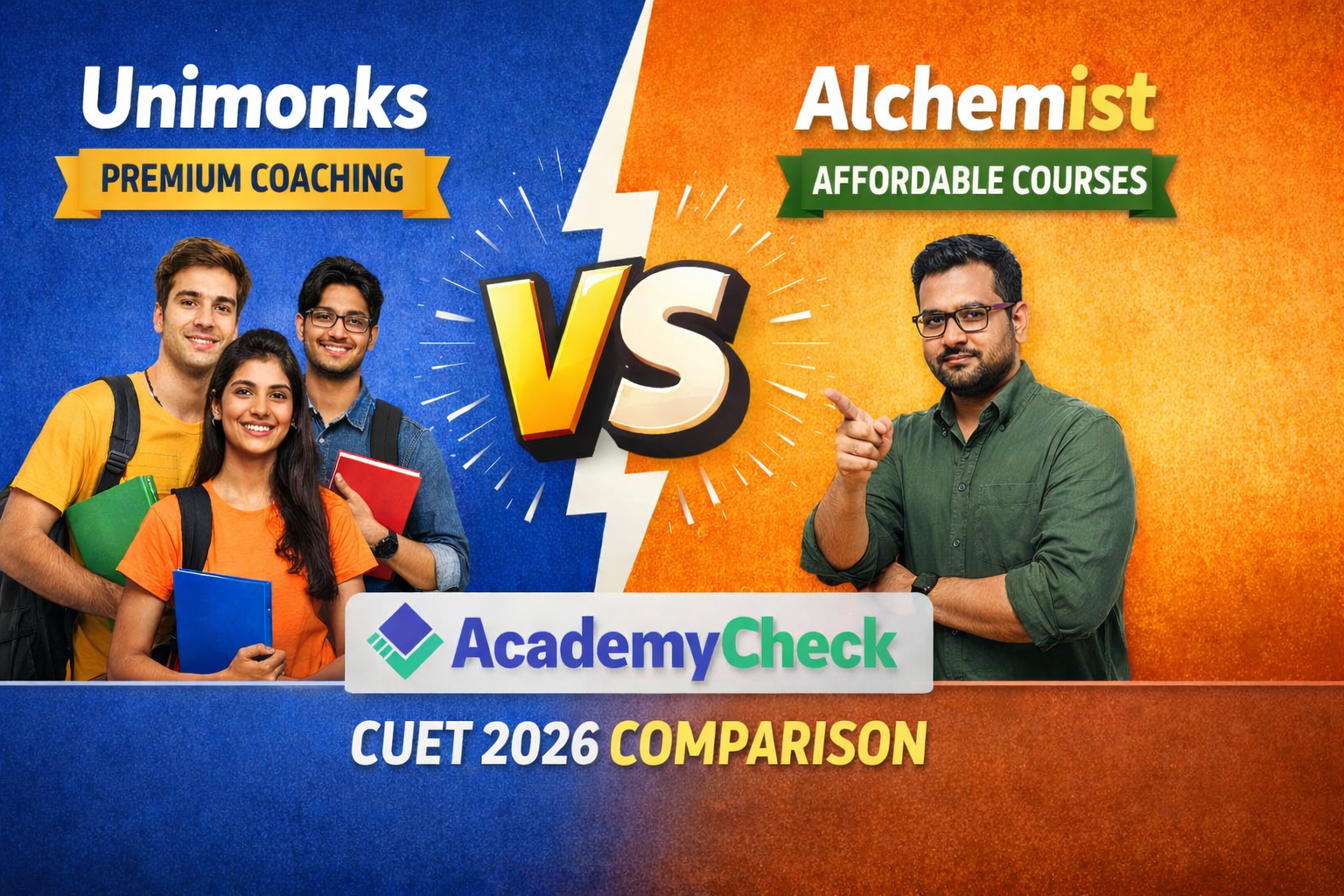 Unimonks vs Alchemist CUET Coaching: Complete Comparison of Fees, Results & Courses